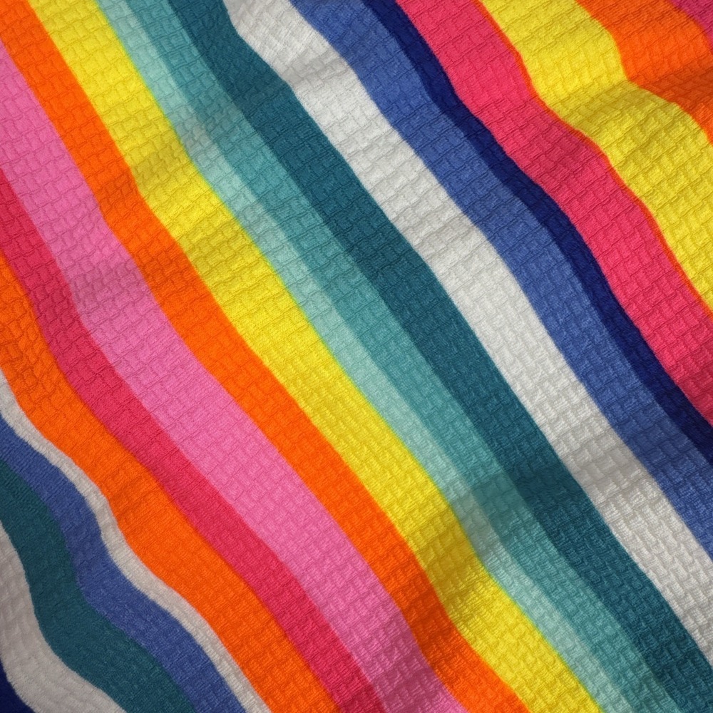 Girls Rainbow Striped Cutout Swimsuit Set Cat & Jack Sz 8 NWT Summer - Picture 5 of 14